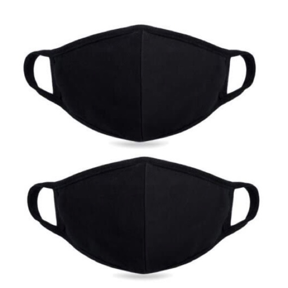 4 MADE IN USA, Black Unisex Face Mask - Picture 4 of 8